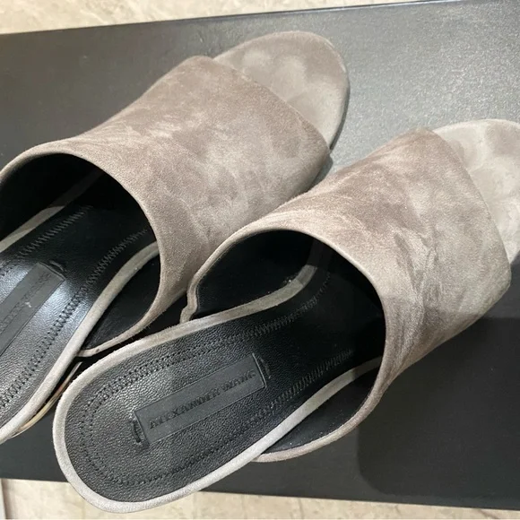 Alexander Wang Black and Silver Heeled Mules - Picture 2 of 4